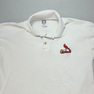 St. Louis Cardinals Men's‎ Polo Shirt Large MLB Baseball Cotton Deluxe,